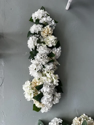 Arch Flower Row Hydrangea white (length 32inch)