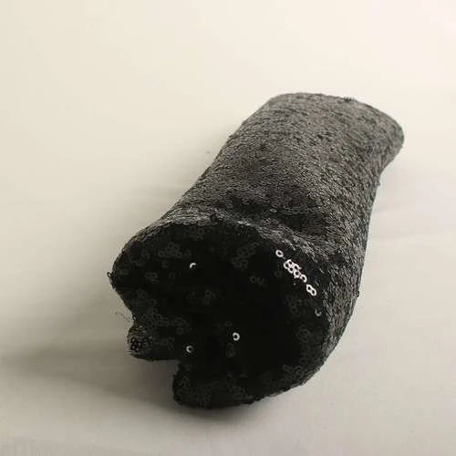 Sequin Black - 1 mtr
