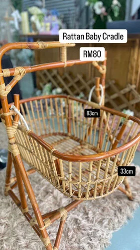 (SM) Rattan Baby Cradle