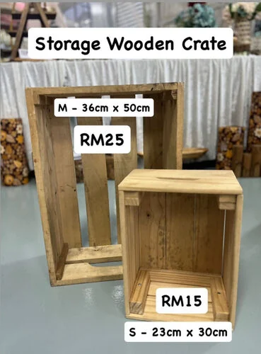 Storage Wooden Crate - S