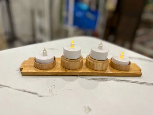 ™ 2 inch wooden base (tea light candle)