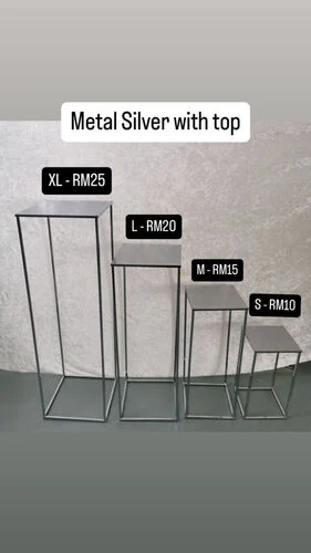 ™ Metal Silver Box with Top - M