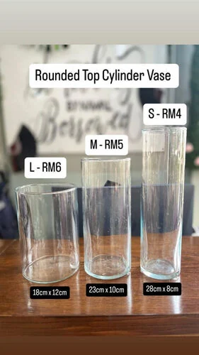 ™ Rounded Top Cylinder Vase - S