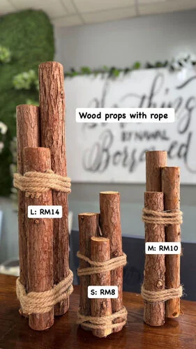 ™ Wood Props WIth Rope  - S