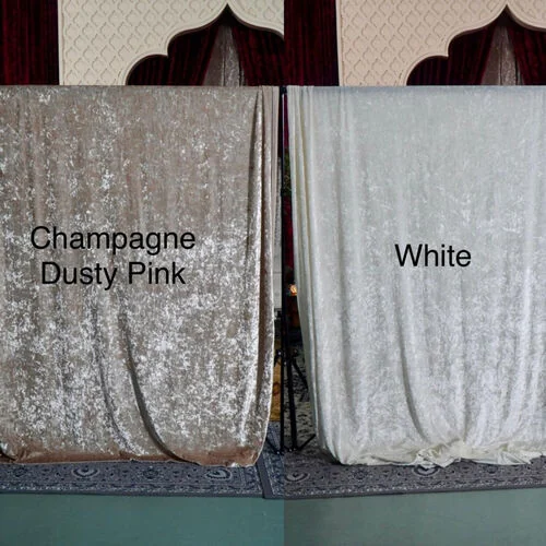 Velvet Backdrop - White